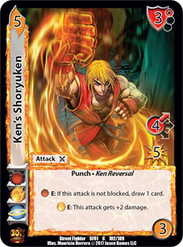 Image for Ken's Shoryuken (102) (SF01) - UniVersus