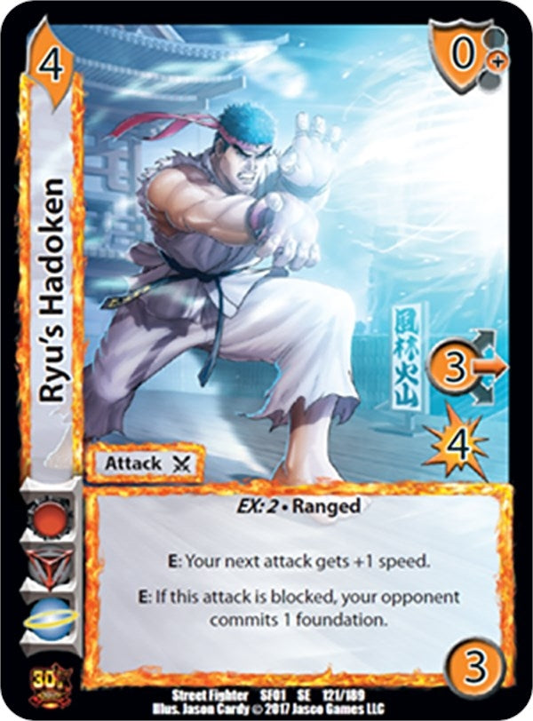 Image for Ryu's Hadoken (121) (SF01) - UniVersus