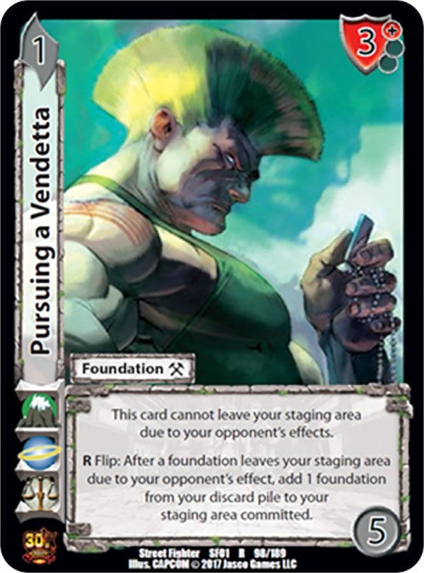 Image for Pursuing a Vendetta (98) (SF01) - UniVersus