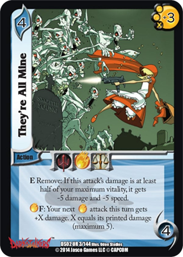Image for They're All Mine (3) (Darkstalkers: Warriors of the Night) (DS02) - UniVersus