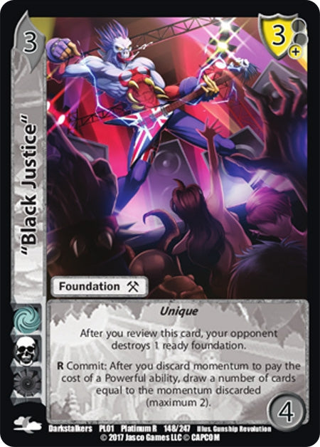 Image for "Black Justice" (148) (Capcom Platinum Series) - UniVersus