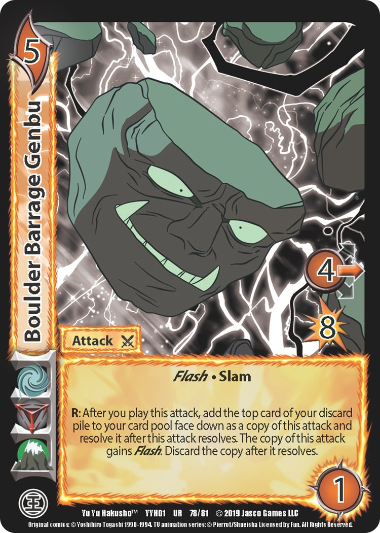 Image for Boulder Barrage Genbu (78) (Yu Yu Hakusho) - UniVersus