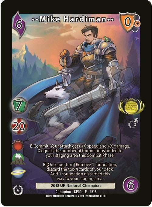 Image for Mike Hardiman (Champion Batch V Promo) (4) (UVSP) - UniVersus