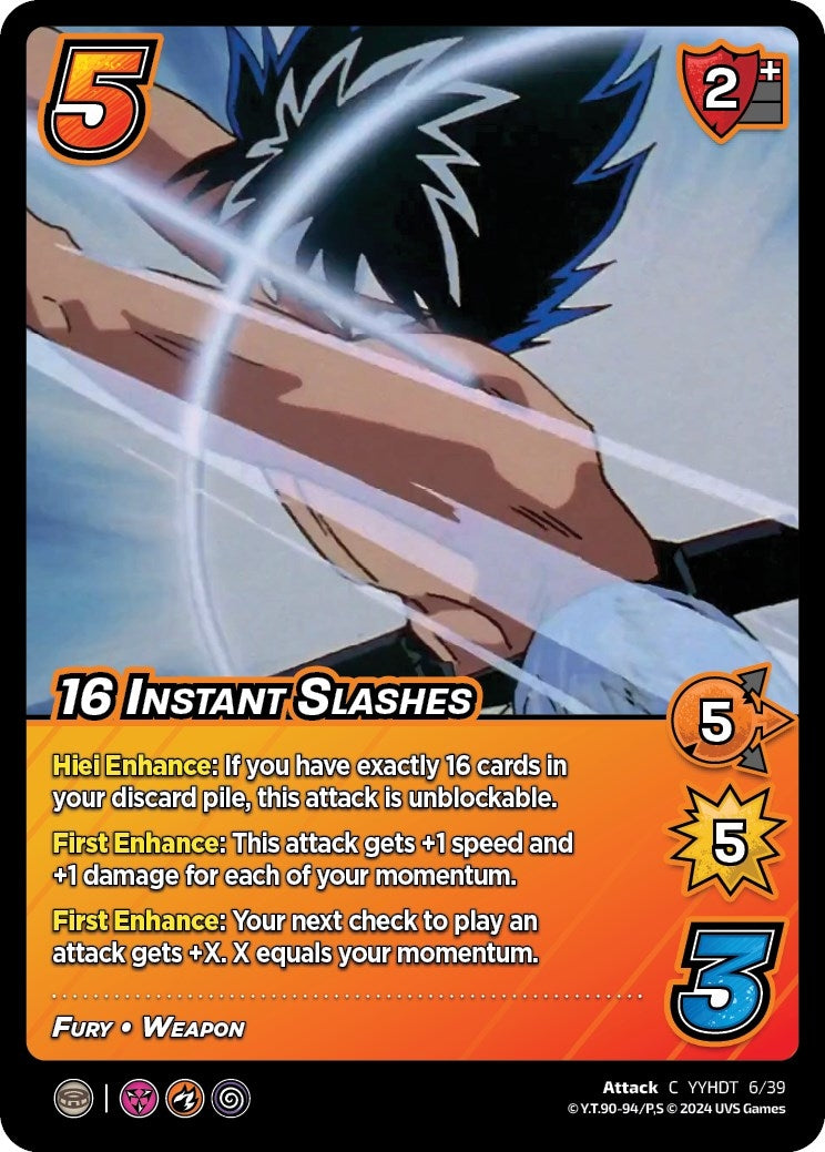 Image for 16 Instant Slashes (Time Shifted) (6/39) (YDT) - UniVersus