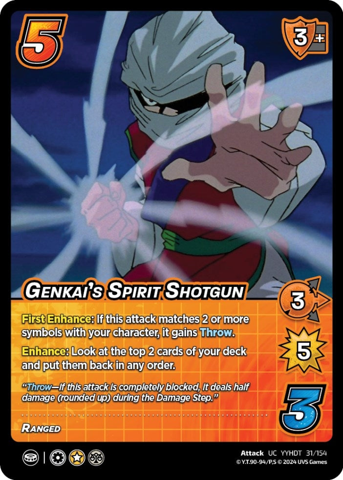 Image for Genkai's Spirit Shotgun (31/154) (YDT) - UniVersus