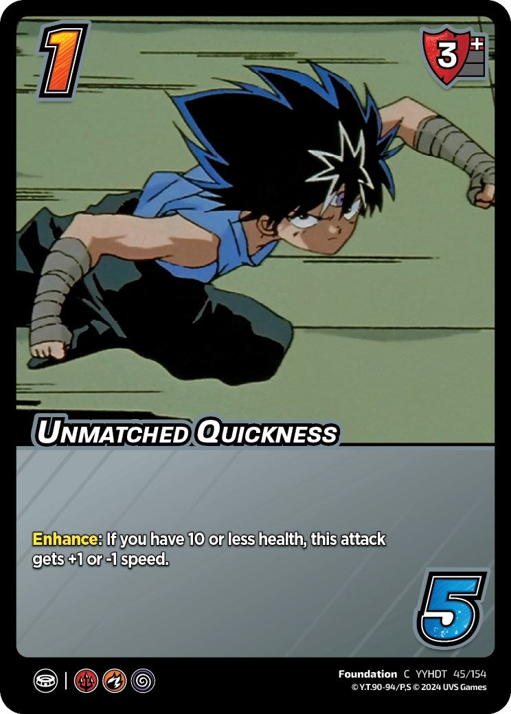 Image for Unmatched Quickness (45/154) (YDT) - UniVersus