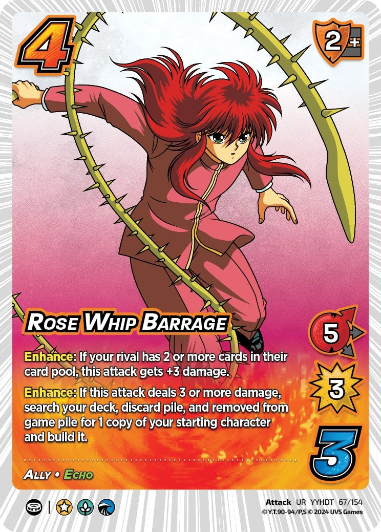 Image for Rose Whip Barrage (67/154) (YDT) - UniVersus