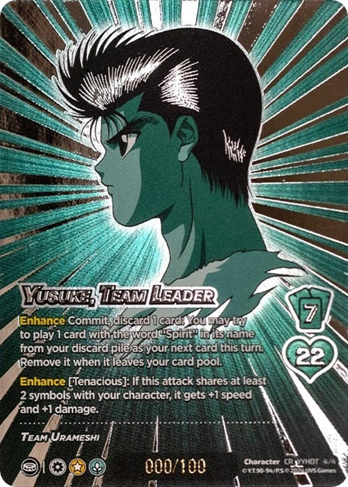 Image for Yusuke, Team Leader (Serial Numbered) (4/4) (YDT) - UniVersus