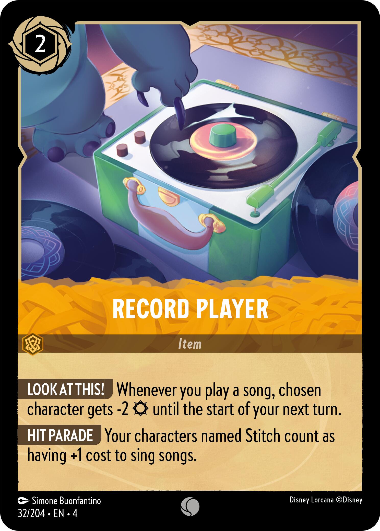 Record Player (32/204) [Ursula's Return] | Red Riot Games CA