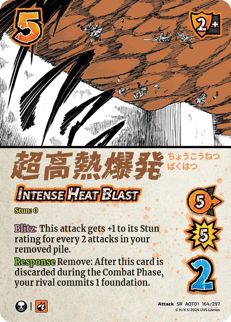 Image for Intense Heat Blast (164/297) (AOT1) - UniVersus
