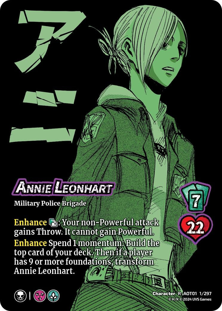 Image for Annie Leonhart // Annie, Female Titan (1/297) (AOT1) - UniVersus
