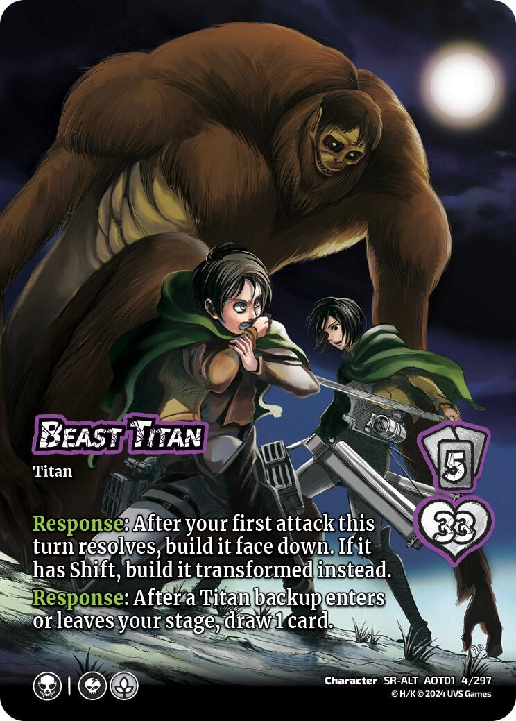 Image for Beast Titan (Alternate Art) (4/297) (AOT1) - UniVersus