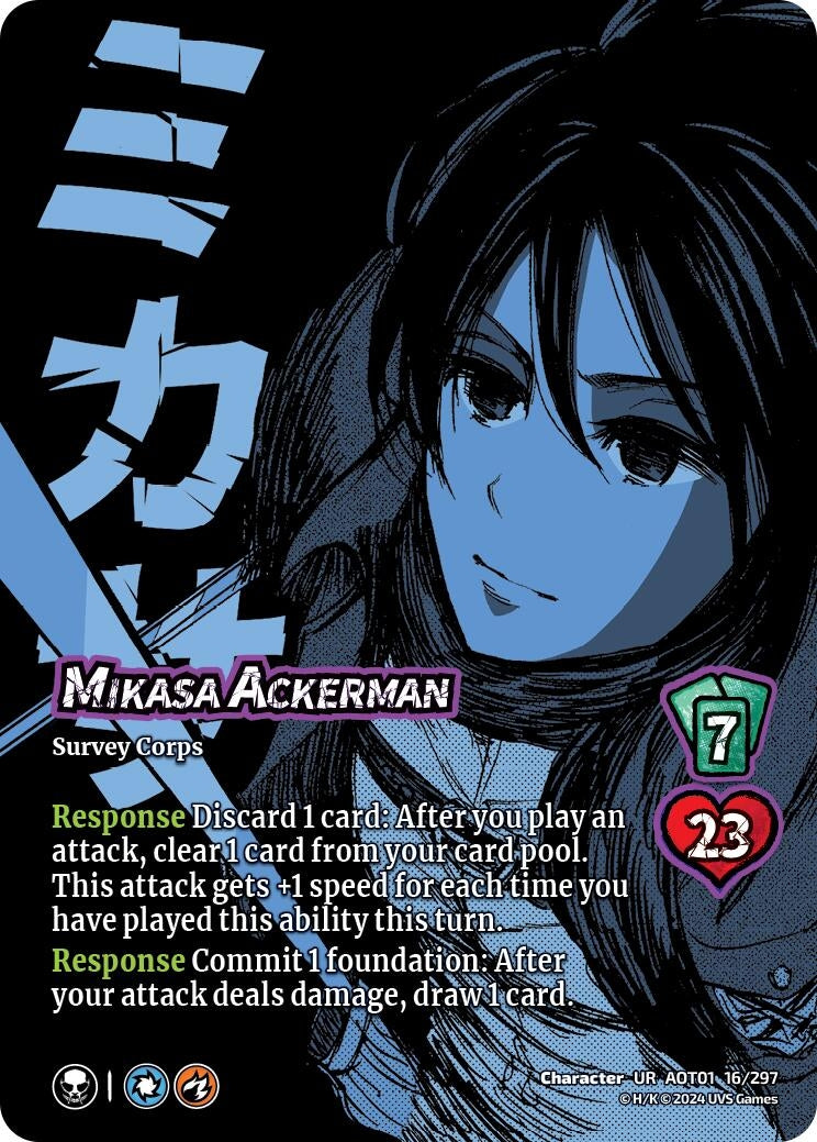 Image for Mikasa Ackerman (16/297) (AOT1) - UniVersus