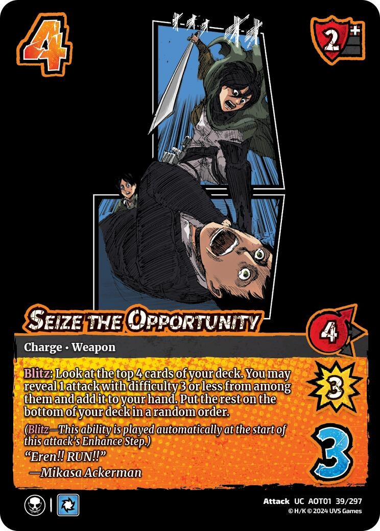 Image for Seize the Opportunity (39/297) (AOT1) - UniVersus