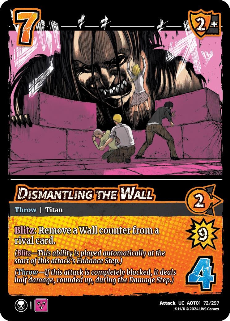 Image for Dismantling the Wall (72/297) (AOT1) - UniVersus
