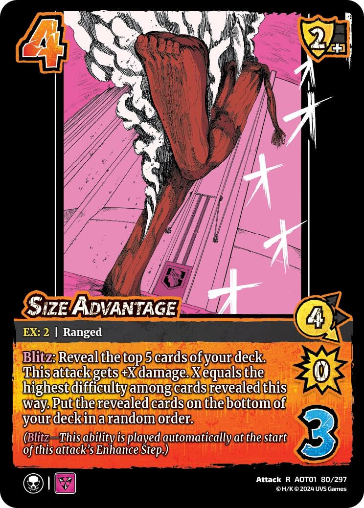 Image for Size Advantage (80/297) (AOT1) - UniVersus