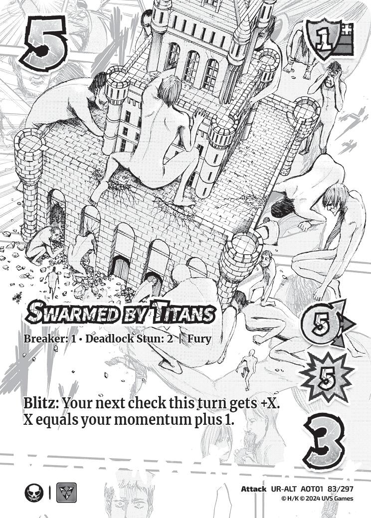 Image for Swarmed by Titans (Alternate Art) (83/297) (AOT1) - UniVersus
