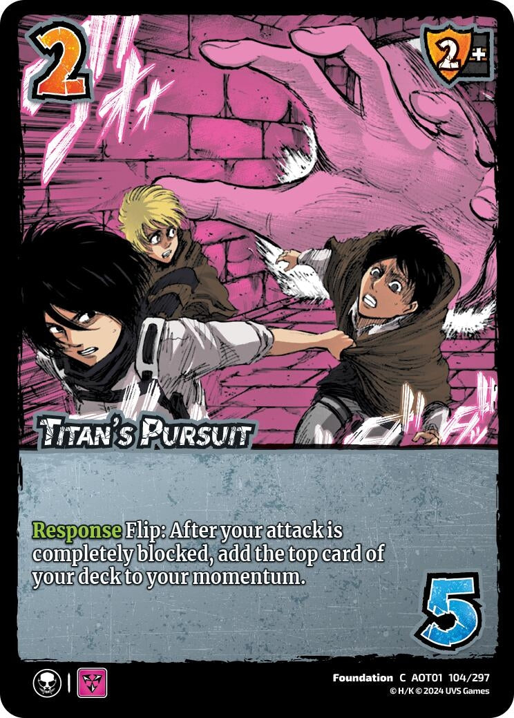Image for Titan's Pursuit (104/297) (AOT1) - UniVersus