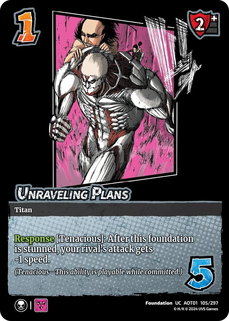 Image for Unraveling Plans (105/297) (AOT1) - UniVersus