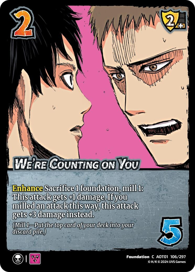 Image for We're Counting on You (106/297) (AOT1) - UniVersus