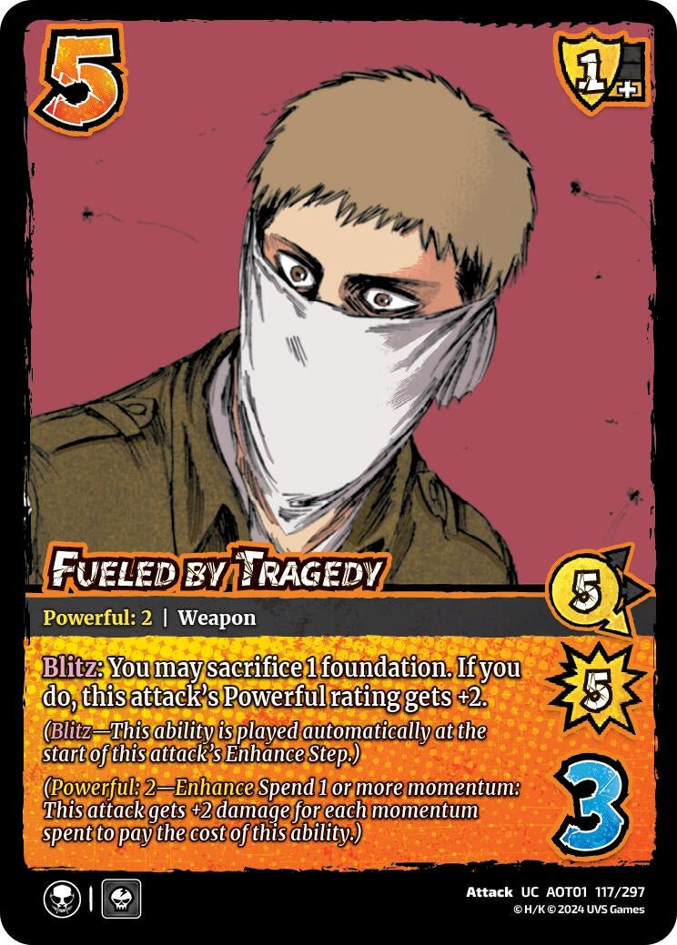 Image for Fueled by Tragedy (117/297) (AOT1) - UniVersus