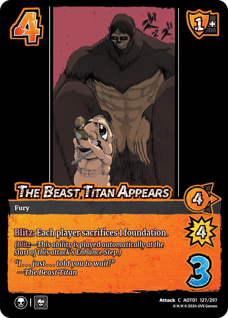 Image for The Beast Titan Appears (127/297) (AOT1) - UniVersus