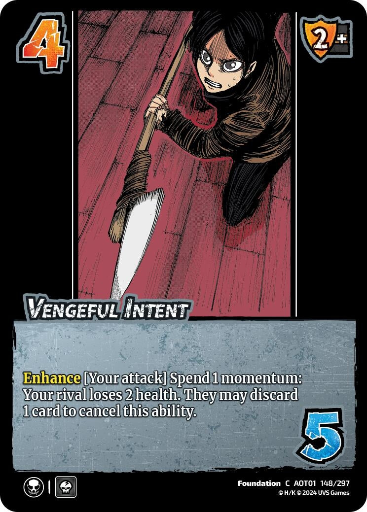 Image for Vengeful Intent (148/297) (AOT1) - UniVersus