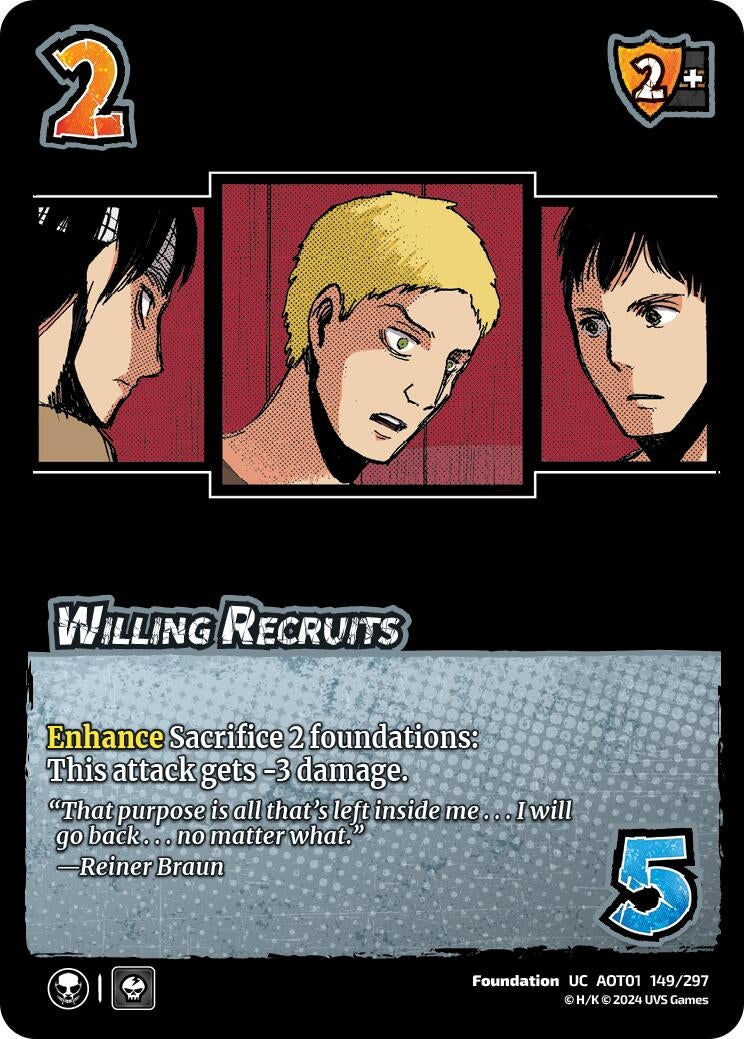 Image for Willing Recruits (149/297) (AOT1) - UniVersus