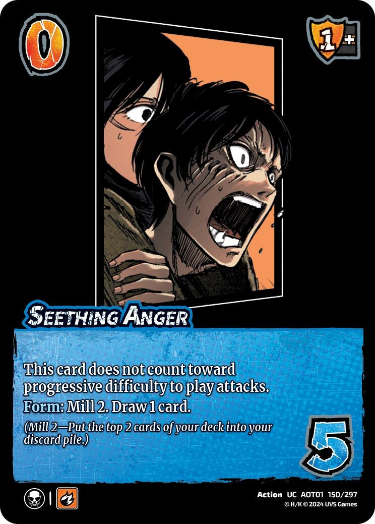 Image for Seething Anger (150/297) (AOT1) - UniVersus