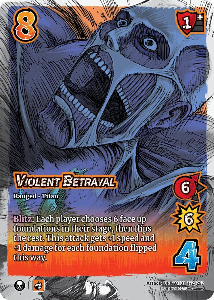Image for Violent Betrayal (172/297) (AOT1) - UniVersus