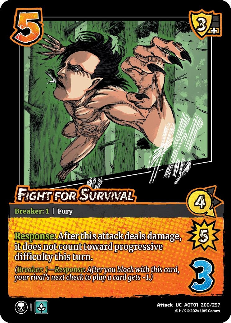 Image for Fight for Survival (200/297) (AOT1) - UniVersus