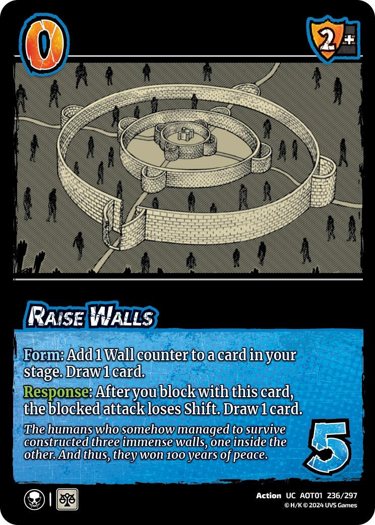 Image for Raise Walls (236/297) (AOT1) - UniVersus