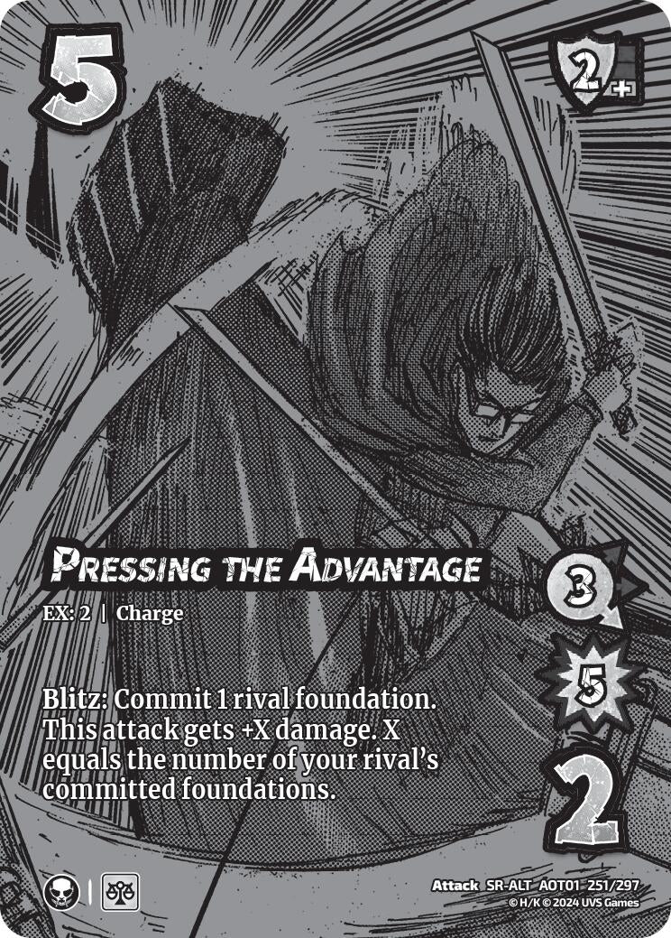 Image for Pressing the Advantage (Alternate Art) (251/297) (AOT1) - UniVersus