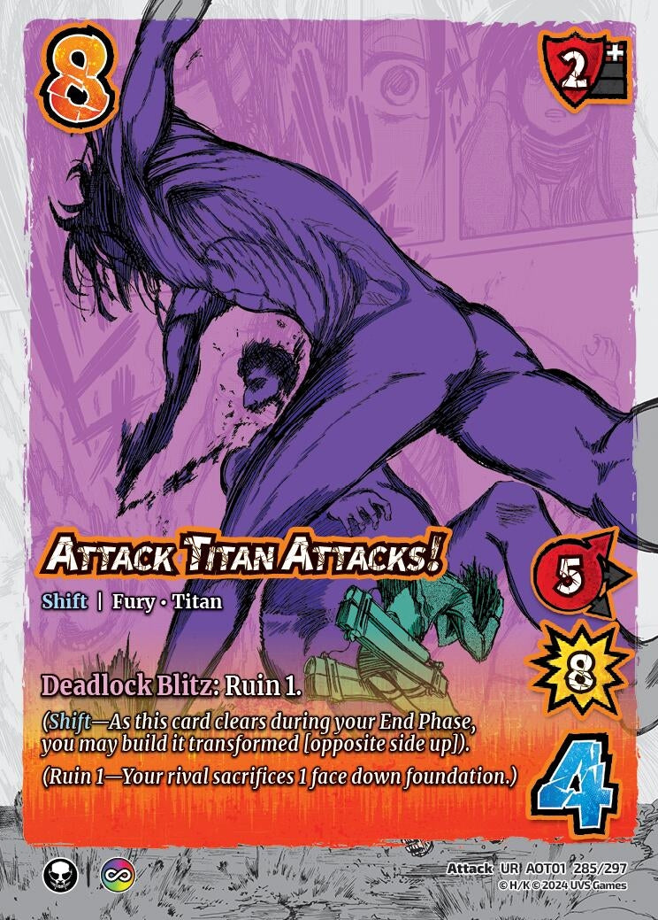 Image for Attack Titan Attacks! // The Attack Titan (285/297) (AOT1) - UniVersus