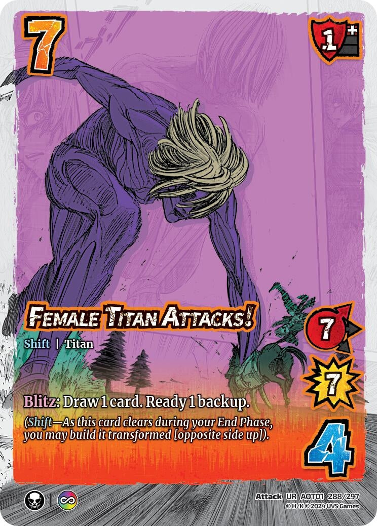 Image for Female Titan Attacks! // The Female Titan (288/297) (AOT1) - UniVersus