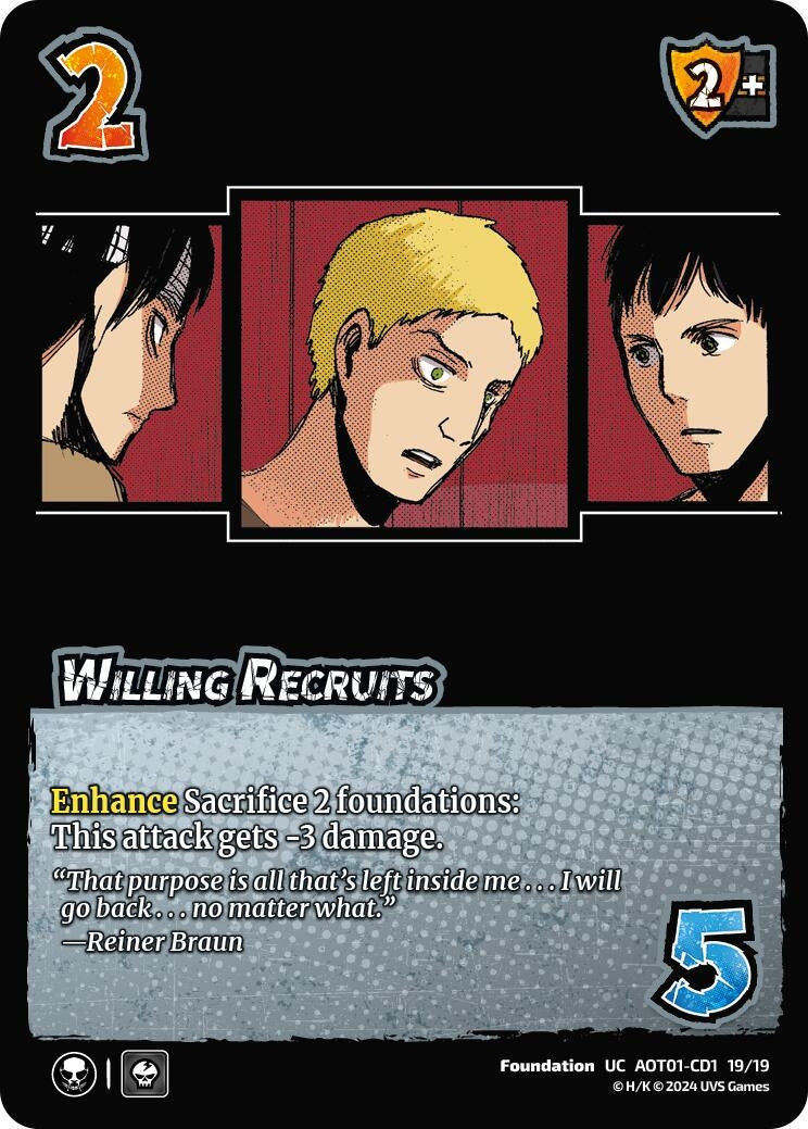 Image for Willing Recruits (CD1) (CD1 19/19) (AOT1) - UniVersus