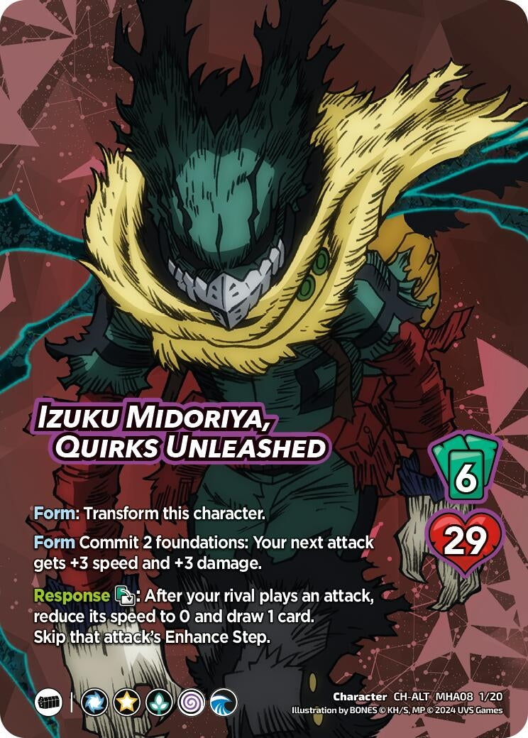 Image for Izuku Midoriya, Quirks Unleashed (Alternate Art) (MHA08 1/20b) (DHA) - UniVersus