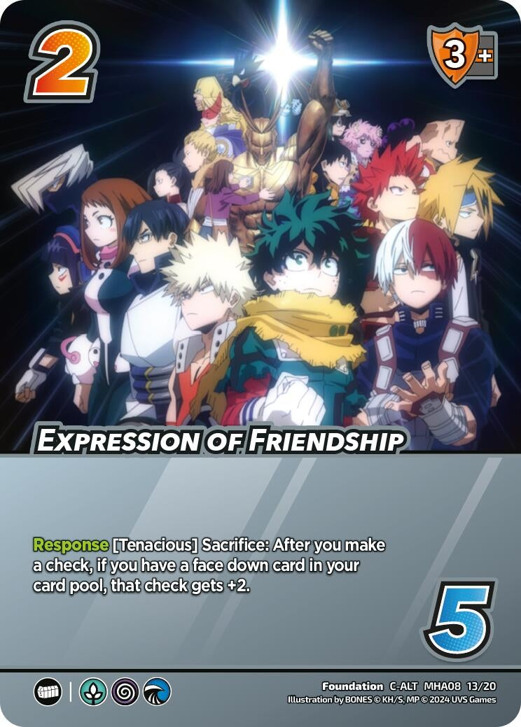 Image for Expression of Friendship (Alternate Art) (MHA08 13/20) (DHA) - UniVersus