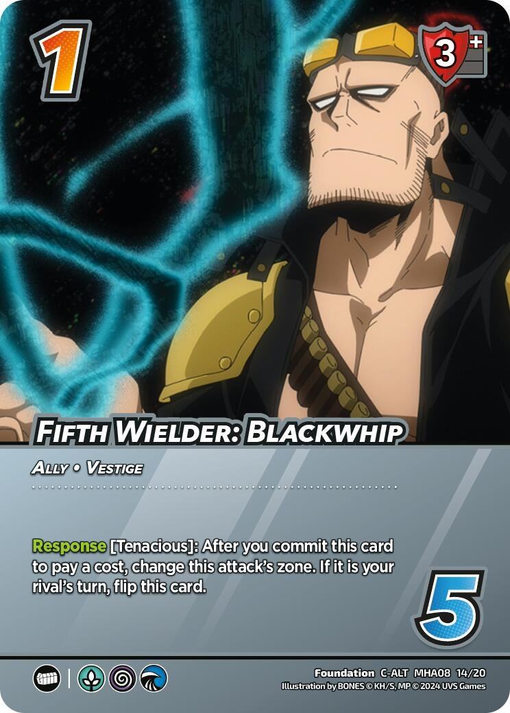Image for Fifth Wielder: Blackwhip (Alternate Art) (MHA08 14/20) (DHA) - UniVersus