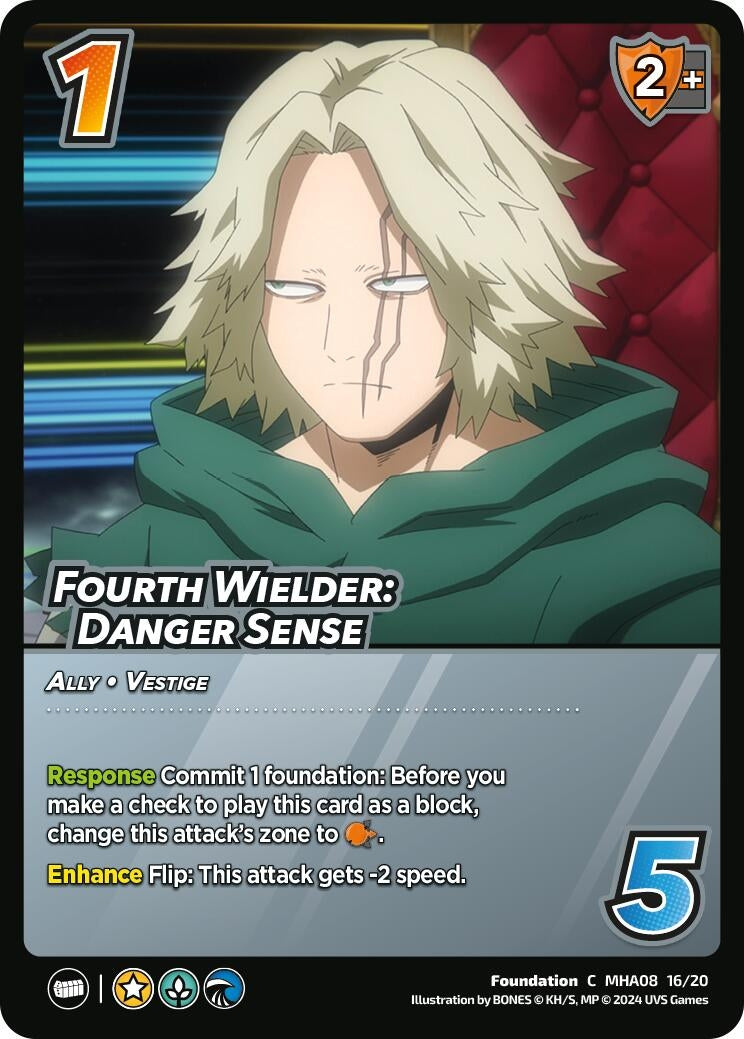 Image for Fourth Wielder: Danger Sense (MHA08 16/20) (DHA) - UniVersus