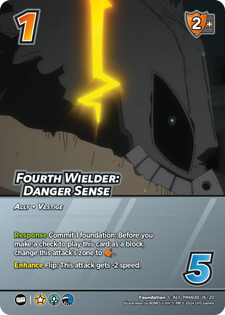 Image for Fourth Wielder: Danger Sense (Alternate Art) (MHA08 16/20) (DHA) - UniVersus