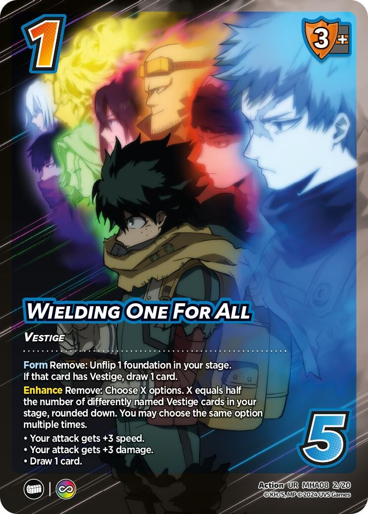 Image for Wielding One For All (MHA08 2/20) (DHA) - UniVersus
