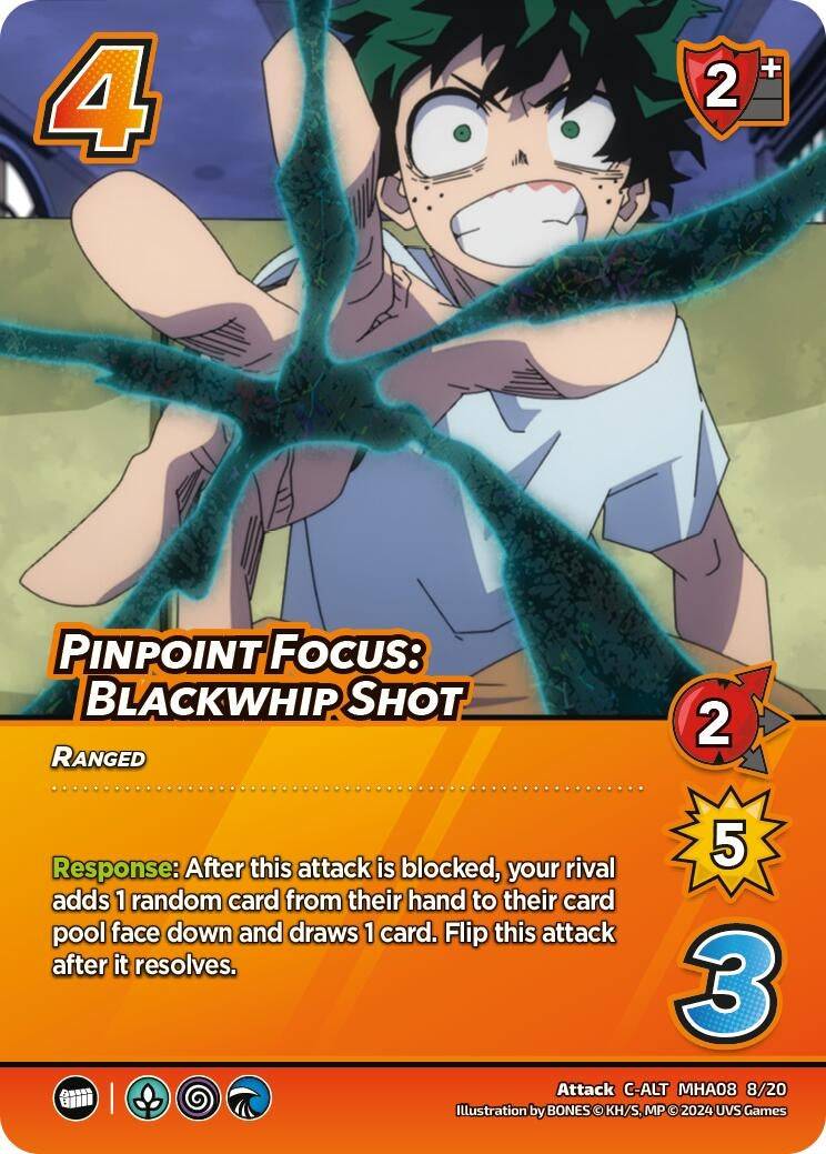 Image for Pinpoint Focus: Blackwhip Shot (Alternate Art) (MHA08 8/20) (DHA) - UniVersus