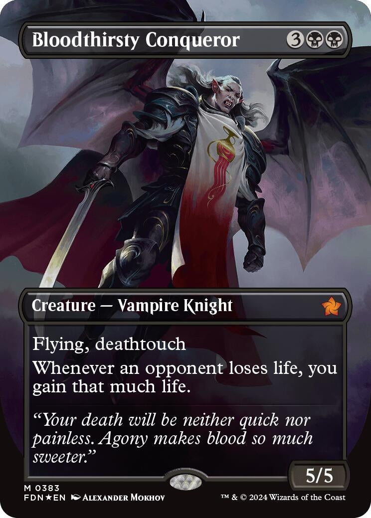 Image for Bloodthirsty Conqueror (Borderless) (Mana Foil)