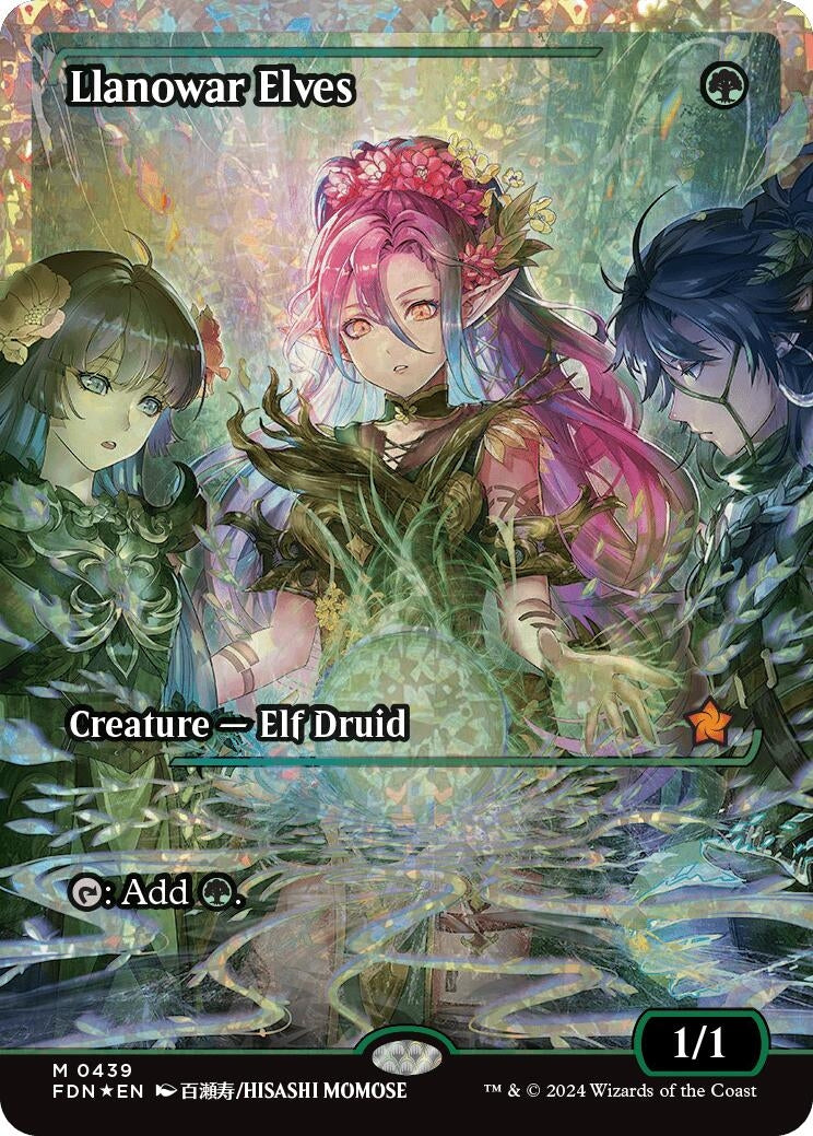 Image for Llanowar Elves (Showcase) (Fracture Foil)