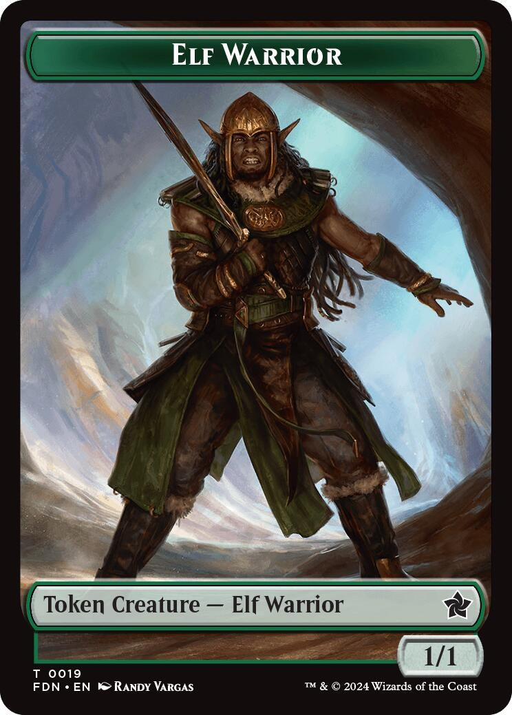 Image for Elf Warrior // Rat (0030) Double-Sided Token