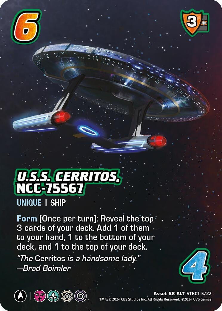 Image for U.S.S. Cerritos, NCC-75567 (Alternate Art) (STK01 5/22) (STK01 5/22)