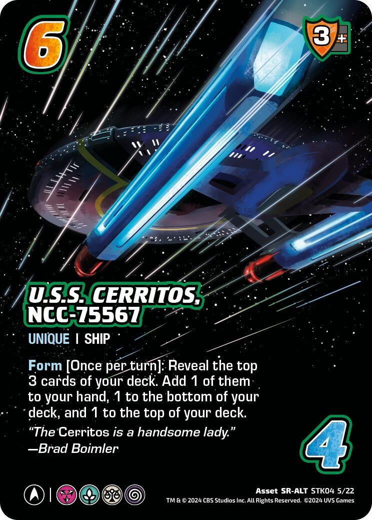 Image for U.S.S. Cerritos, NCC-75567 (Alternate Art) (STK04 5/22) (4522)