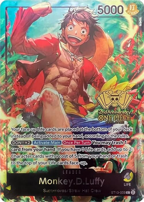 Image for Monkey.D.Luffy (2nd Anniversary Tournament) (ST13-003) (OP-PR)