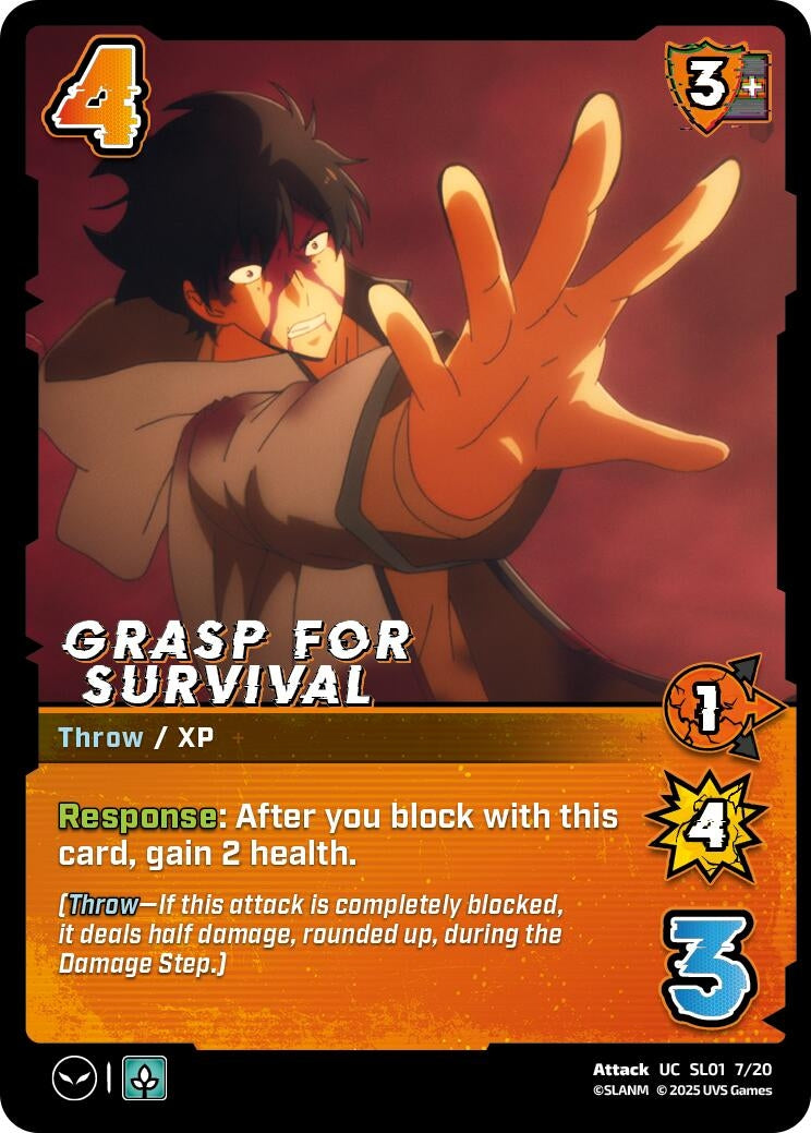 Image for Grasp for Survival (SL01 7/20) (SLO)